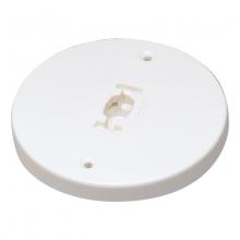 Nora NT-366W - Round Monopoint Canopy for Line Voltage Track Heads, White Finish