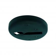 Nora NT-380B - Round Monopoint Canopy for Track Head w/ Double Locking Adapter, Black Finish