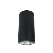 Nora NYLS3-6S1L440FC12DBB - 6" Sapphire III Surface Mount Black Cylinder, Diffused Clear Reflector/Black Flange, 120-277;
