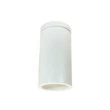 Nora NYLS3-6S1L240NP01WWW - 6" Sapphire III Surface Mount White Cylinder, Matte Powder White Reflector/Matte Powder White