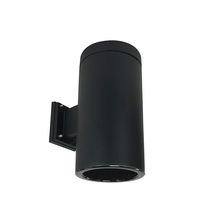 Nora NYLS3-6W1L240NP01BBB - 6" Sapphire III Wall Mount Black Cylinder, Black Reflector/Black Flange, 120V; Phase Dimming,