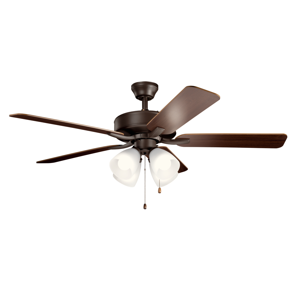 52" Basics Pro Premier Fan Satin Natural Bronze