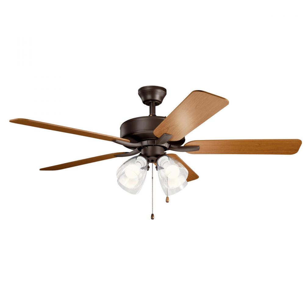 52" Basics Pro Premier Fan Satin Natural Bronze
