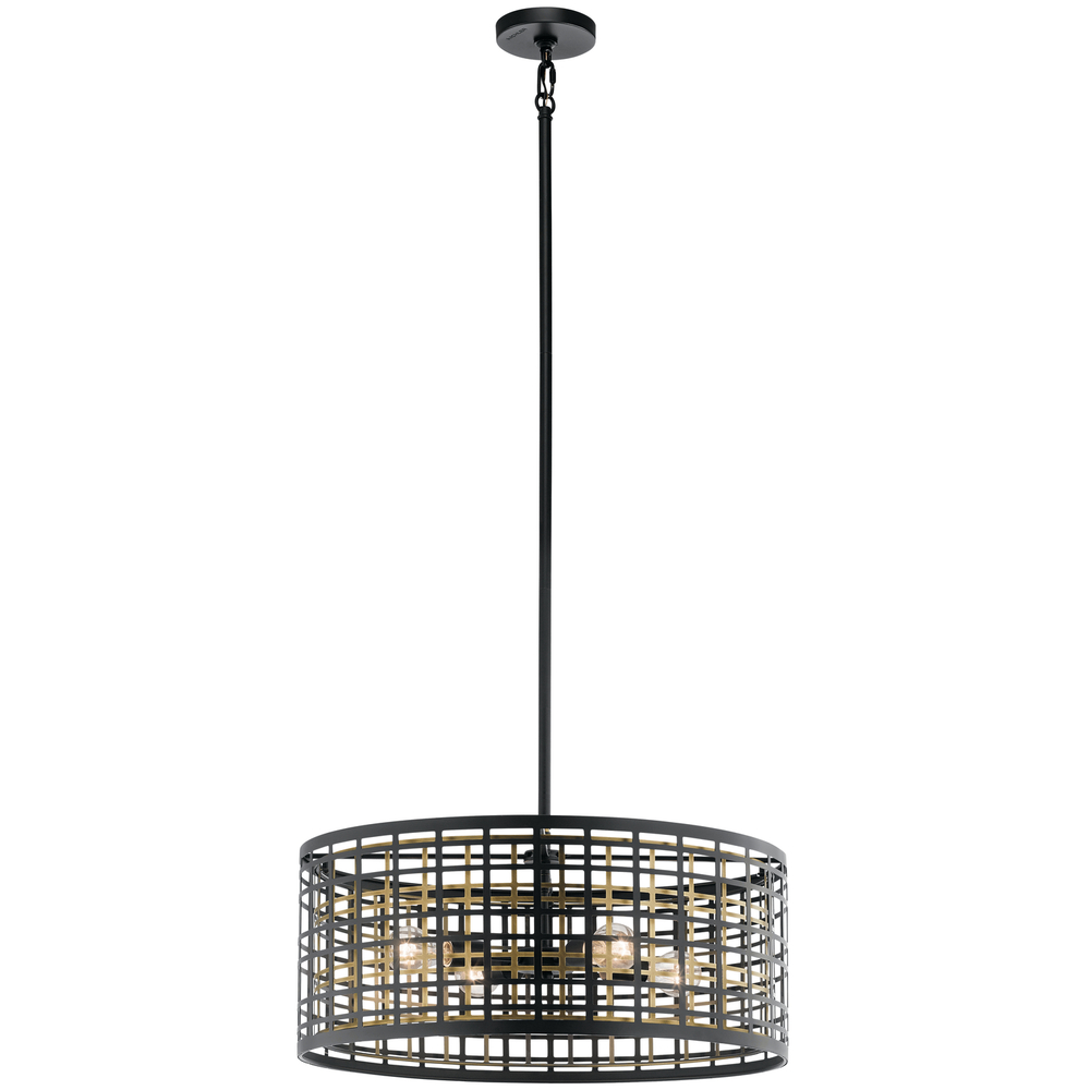 Aldergate 4 Light Chandelier Black