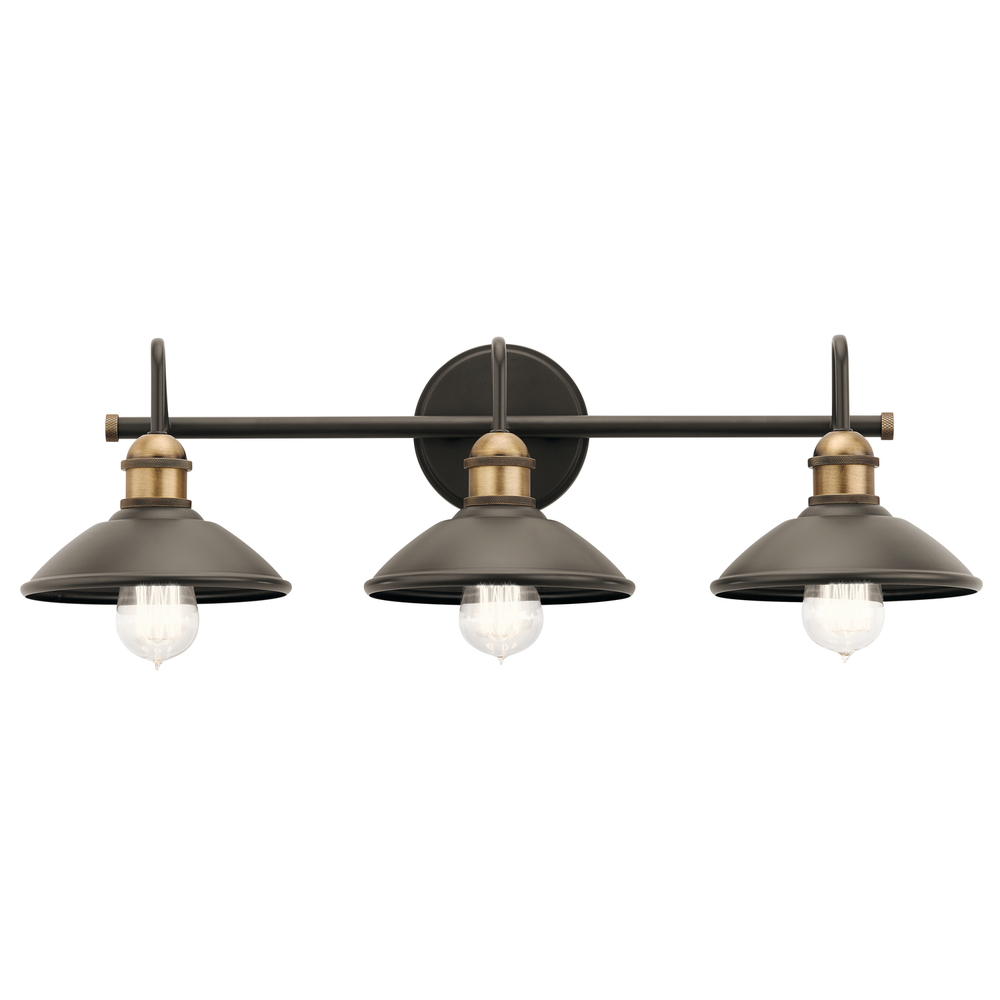 Clyde 26.25" 3 Light Vanity Light in Olde Bronze