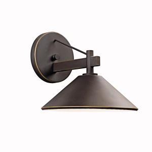 Ripley 9" 1 Light Outdoor Wall Light in Olde Bronze