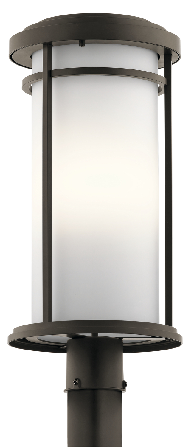 Toman 1 Light Post Mount Olde Bronze