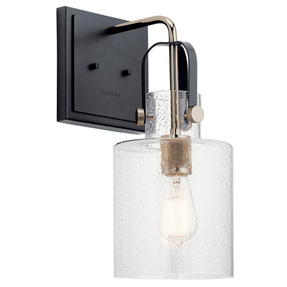 Kitner 16.5" 1 Light Wall Sconce Polished Nickel