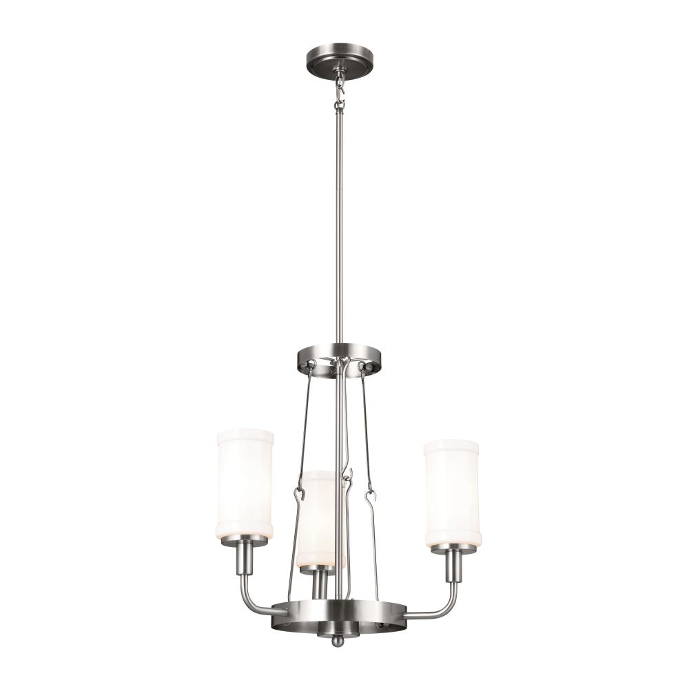 Vetivene 20" 3 Light Chandelier Classic Pewter
