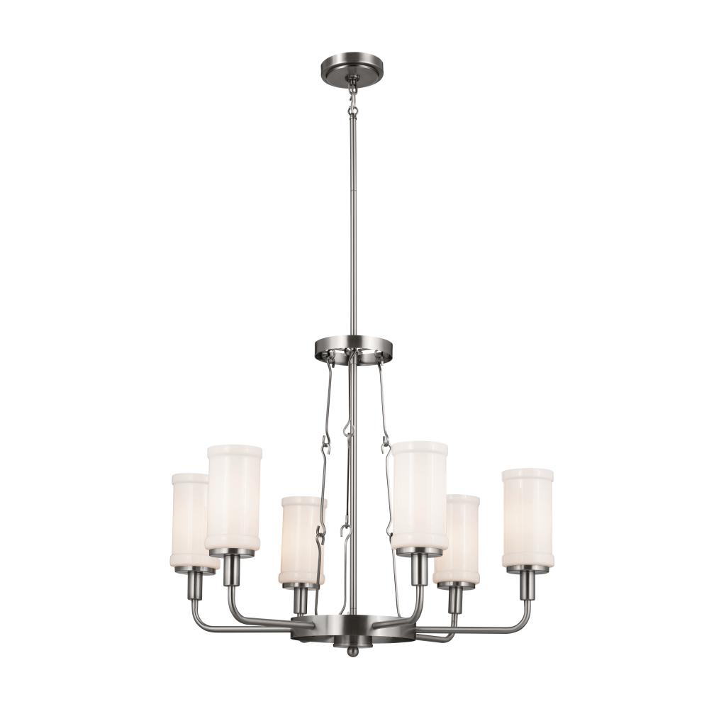 Vetivene 29" 6 Light Chandelier Classic Pewter