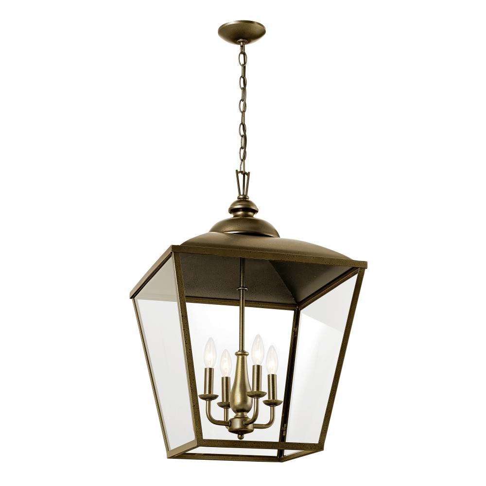 Gentle Hill 27.5" 4 Light Foyer Pendant Character Bronze