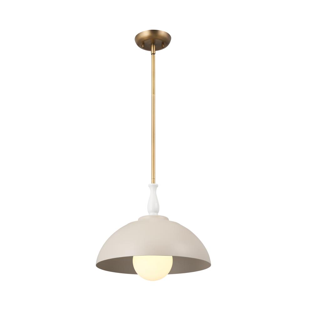 Thera 14" 1 Light Pendant Greige