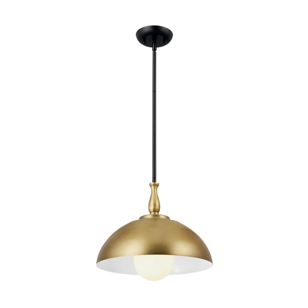 Thera 14" 1 Light Pendant Natural Brass