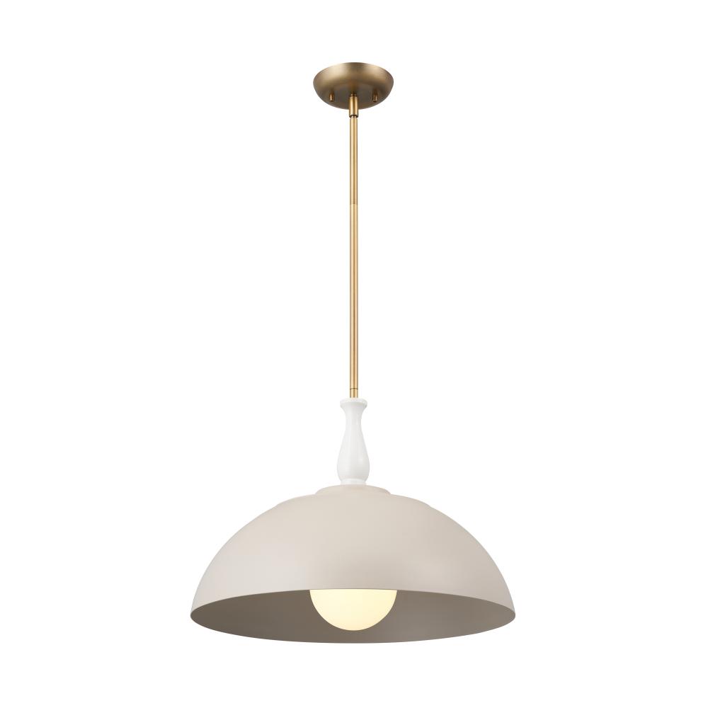 Thera 18" 1 Light Pendant Greige