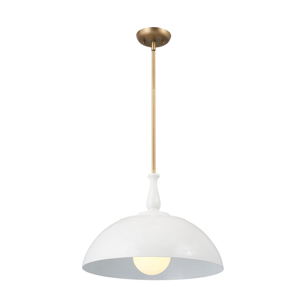 Thera 18" 1 Light Pendant White