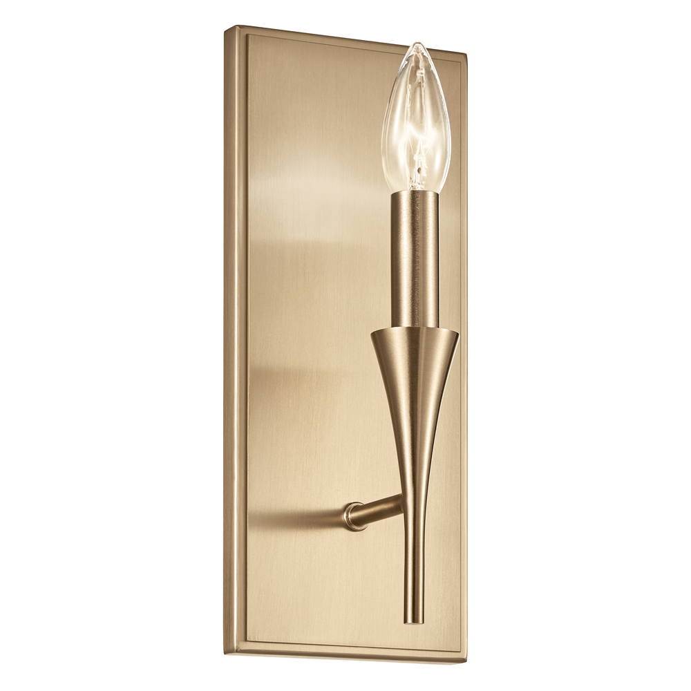 Alvaro 11.5 Inch 1 Light Wall Sconce in Champagne Bronze