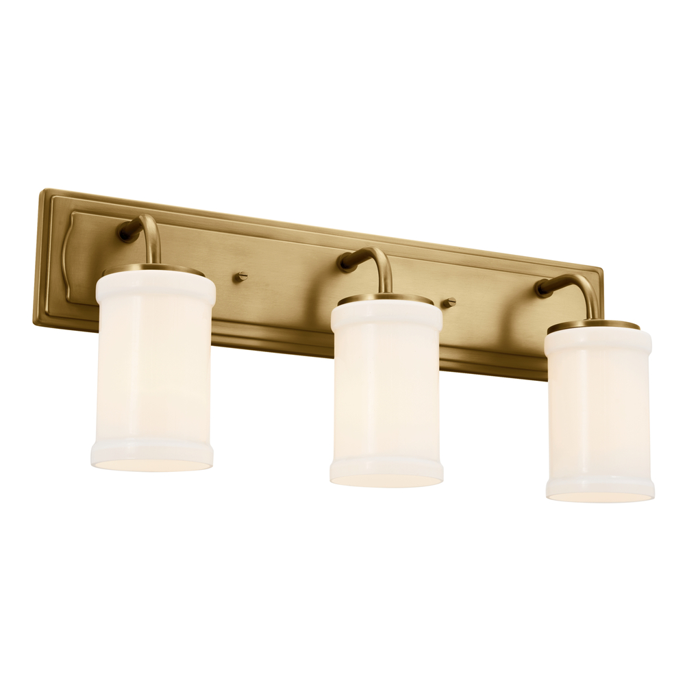 Vetivene 10" 3 Light Vanity Light Natural Brass