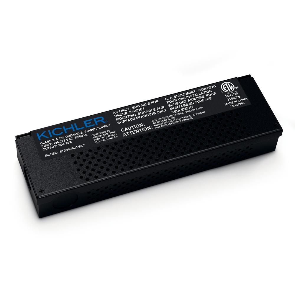 8TD 90W 24V 0-10V Dimmable LED Driver Black