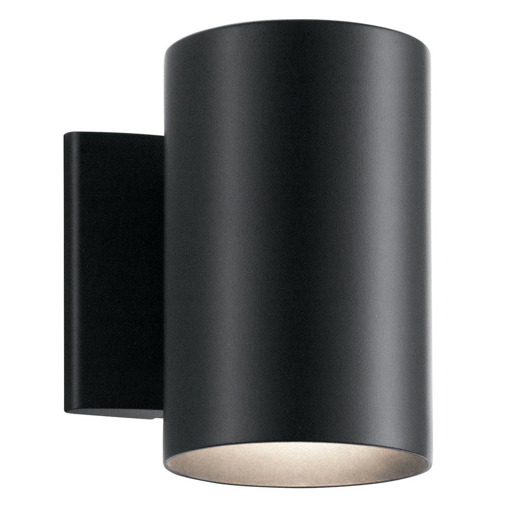 Cylinder 7" 1 Light Wall Light Black