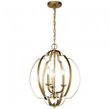 Kichler 42140NBR - Voleta 20.75" 3 Light Pendant Natural Brass