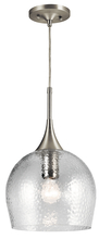 Kichler 43537NI - Sloane 1 Light Pendant Brushed Nickel