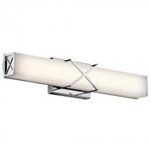 Kichler 45657CHLED - Trinsic 22" LED Vanity Light with Satin Etched White Glass in Chrome