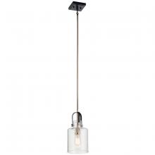 Kichler 52035PN - Kitner 7" 1 Light Pendant Polished Nickel