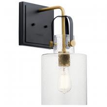 Kichler 52036NBR - Kitner 16.5" 1 Light Wall Sconce Natural Brass