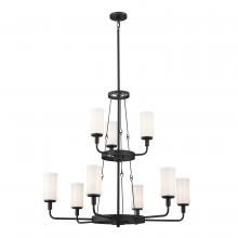 Kichler 52452BKT - Vetivene 40" 9 Light Chandelier Textured Black