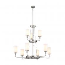 Kichler 52452CLP - Vetivene 40" 9 Light Chandelier Classic Pewter
