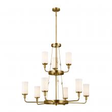 Kichler 52452NBR - Vetivene 40" 9 Light Chandelier Natural Brass