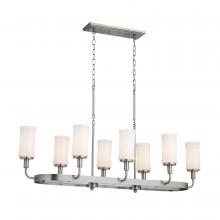 Kichler 52453CLP - Vetivene 46.5" 8 Light Linear Chandelier Classic Pewter