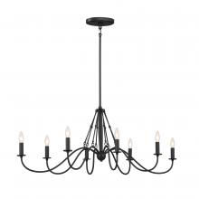 Kichler 52457BKT - Oval Chandelier 8Lt