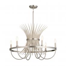 Kichler 52458NI - Felicity 29" 6 Light Chandelier Brushed Nickel
