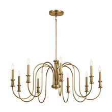Kichler 52471NBR - Karthe 42" 9 Light Chandelier Natural Brass