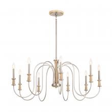 Kichler 52471NI - Karthe 42" 9 Light Chandelier Brushed Nickel
