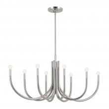 Kichler 52553PN - Odensa 46 Inch 8 Light Oval Chandelier in Polished Nickel