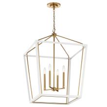 Kichler 52620CPZWH - Foyer Pendant 4Lt