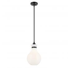 Kichler 52776BK - Laria 9.75 Inch 1 Light Pendant with Opal Glass in Black