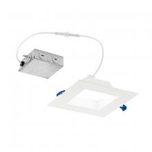 Kichler DLRC06S3090WHT - Direct-to-Ceiling 6 inch Square Recessed 30K LED Downlight in White