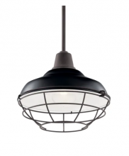 Kichler 49992BK - Outdoor Pendant/Semi Flush 1Lt