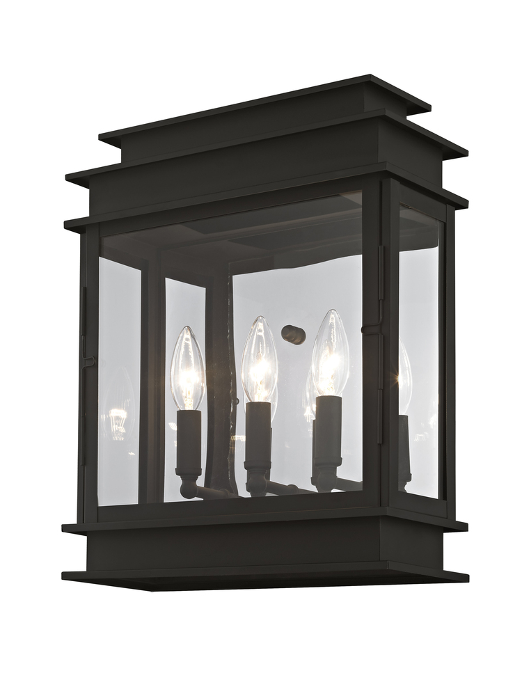 3 Light Black Outdoor Wall Lantern