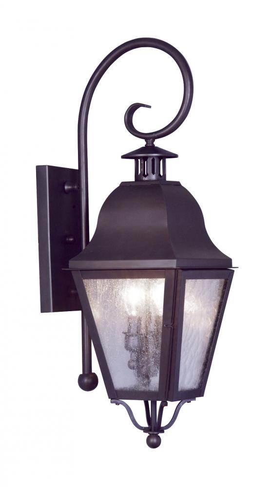 2 Light Bronze Outdoor Wall Lantern