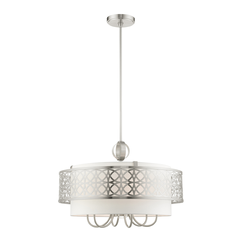 7 Lt Soft Gold Pendant Chandelier