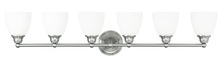 Livex Lighting 13666-91 - 6 Light Brushed Nickel Bath Light