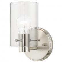 Livex Lighting 17231-91 - 1 Light Brushed Nickel Single Sconce