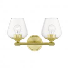 Livex Lighting 17472-12 - 2 Light Satin Brass Vanity Sconce