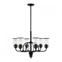 Livex Lighting 40026-04 - 6 Lt Black Chandelier