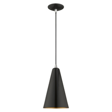 Livex Lighting 41175-68 - 1 Lt Shiny Black Mini Pendant