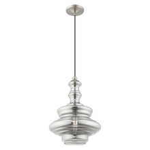 Livex Lighting 41245-91 - 1 Lt Brushed Nickel Mini Pendant